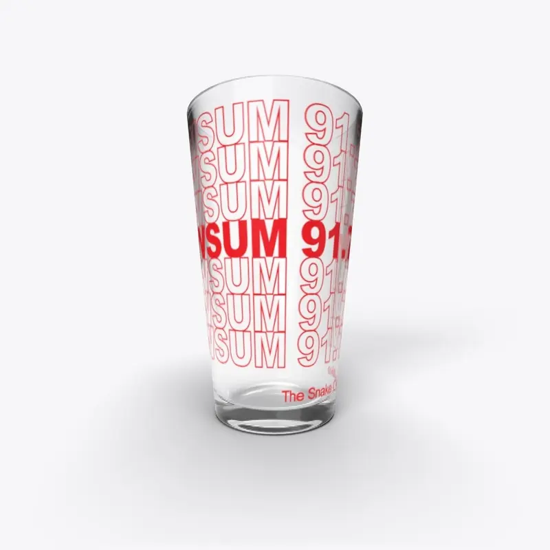 WSUM 91.7 FM Pint Glass